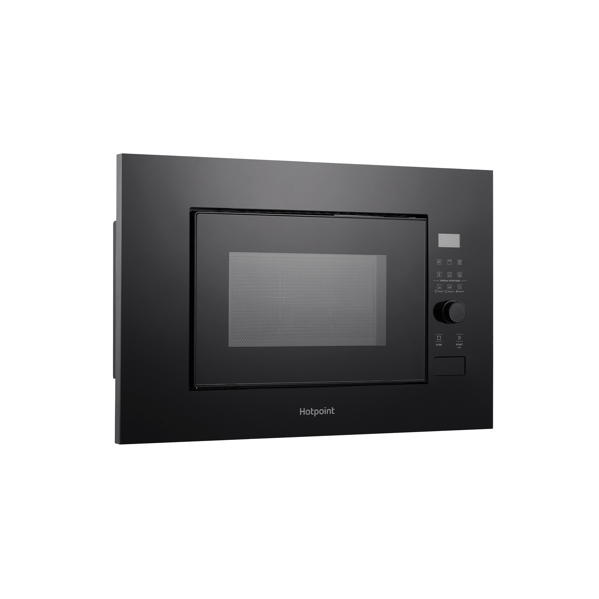 9292303 Встраиваемая микроволновая печь Hotpoint MF20G BL H черный STDN-0103767 - Вид №2
