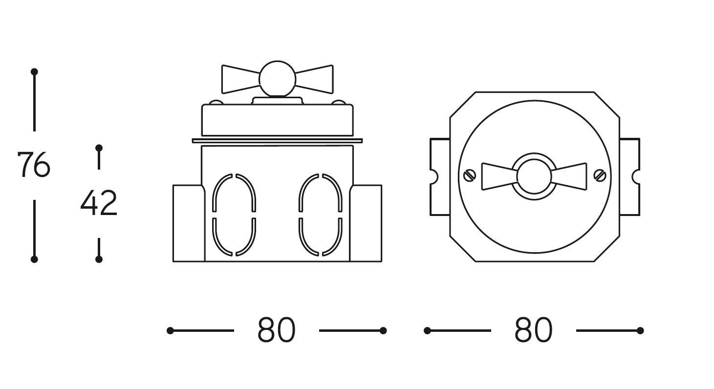 Керамический переключатель Aldo Bernardi Аквариум ARCH-00143389 - Вид №2