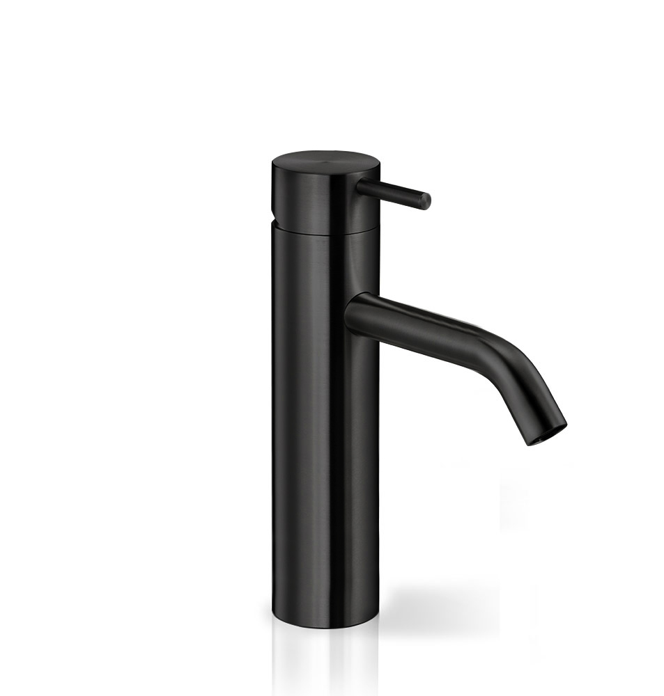 ONE002BKS Смеситель для раковины Linki ONE, Черная сатиновая сталь