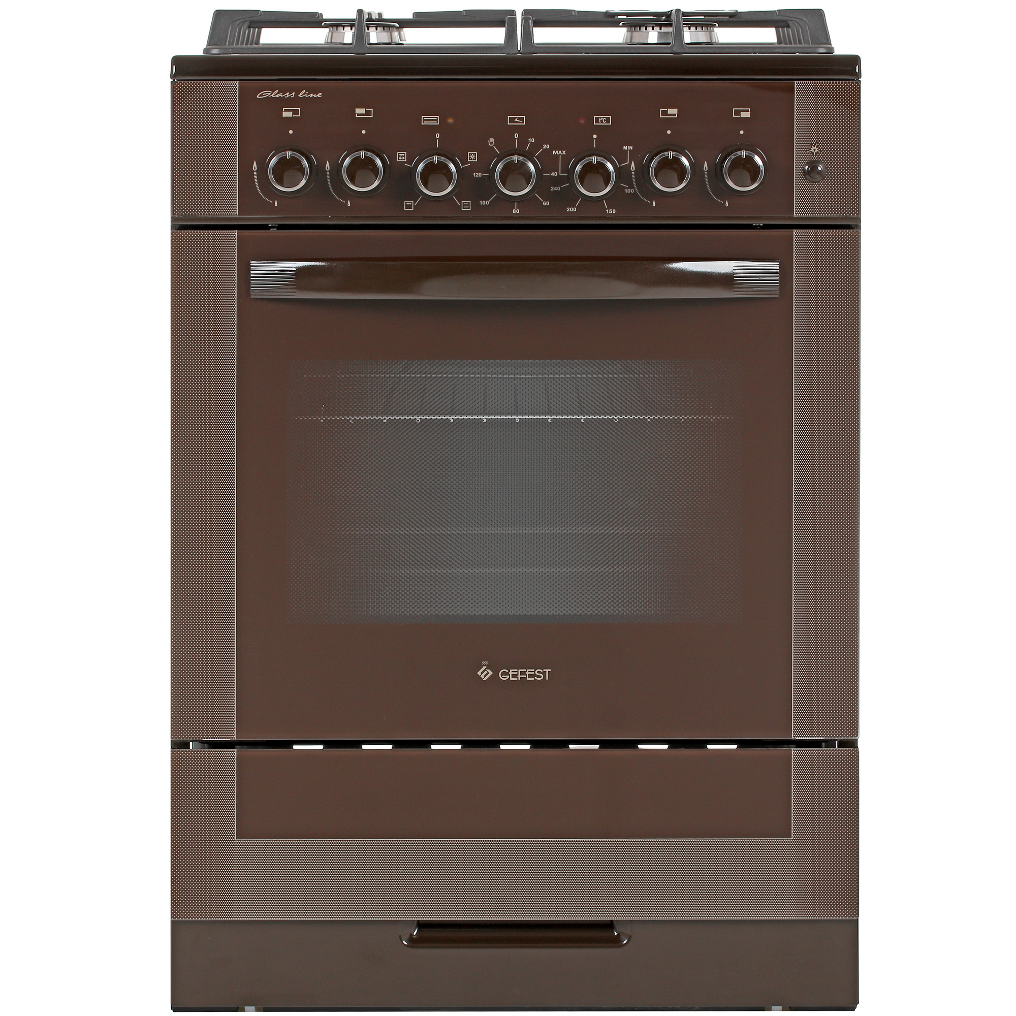 1089387 Комбинированная плита Gefest 6502-02 0045 коричневый STDN-0087764