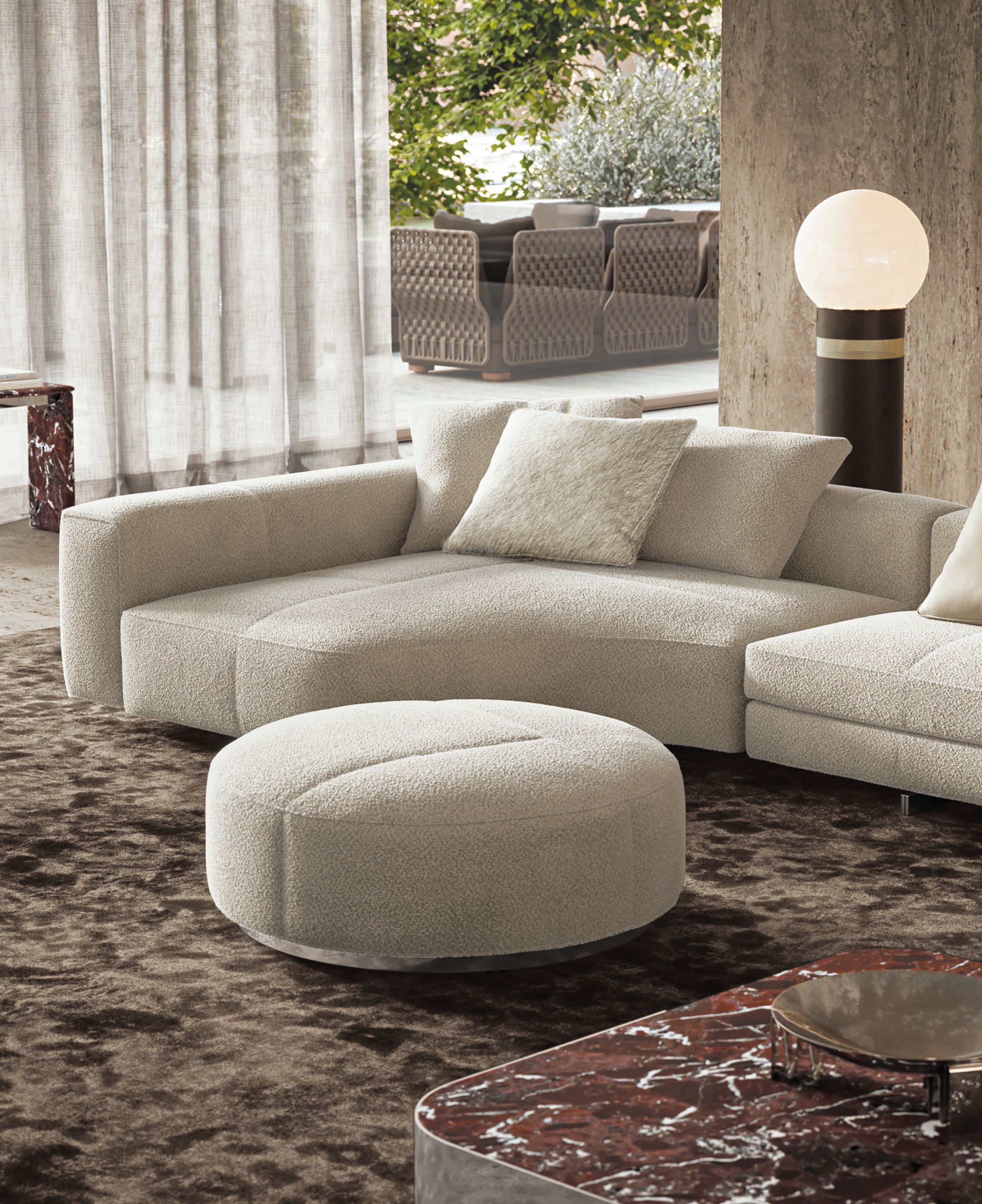 Модульный тканевый диван Minotti Yves ARCH-00127940 - Вид №14