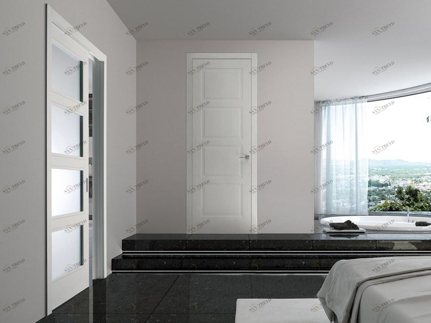 Ghizzi & Benatti Карманная раздвижная дверь из дерева и стекла Synthesi sun-id-1410982