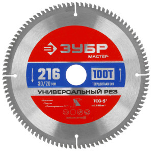 Диск пильный ЗУБР Универсальный рез 36916-216-30-100_z01 9173809