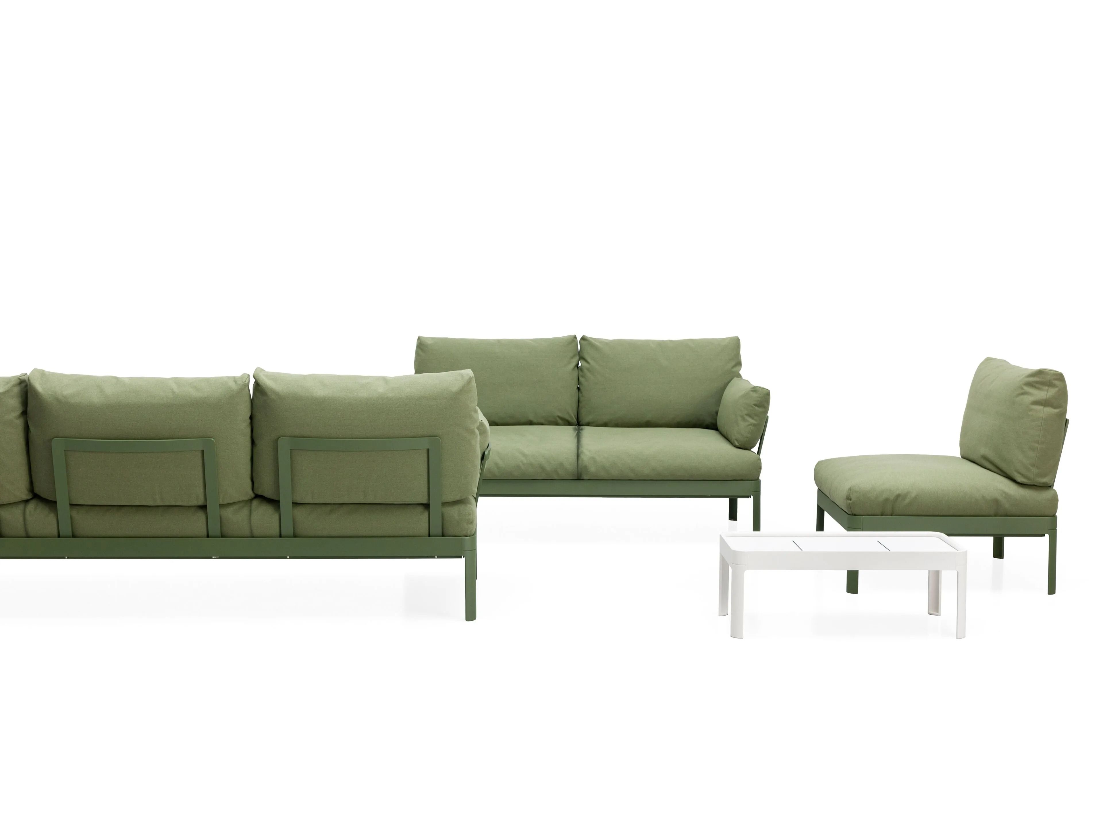 2-местный алюминиевый мягкий садовый диван Kristalia AluAlu ARCH-00133728 - Вид №2