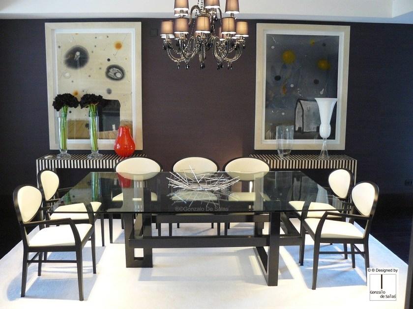 Gonzalo De Salas Прямоугольный обеденный стол из стекла Ios sun-id-1403036 - Вид №3