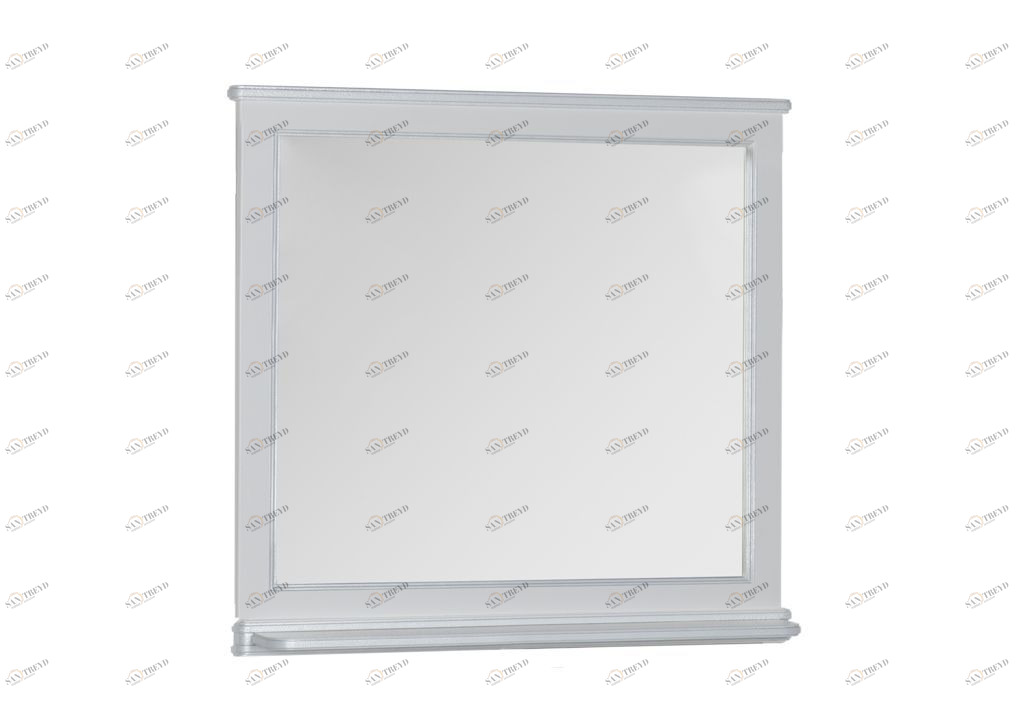 Зеркало Aquanet Валенса 110 белый краколет/серебро 00180149