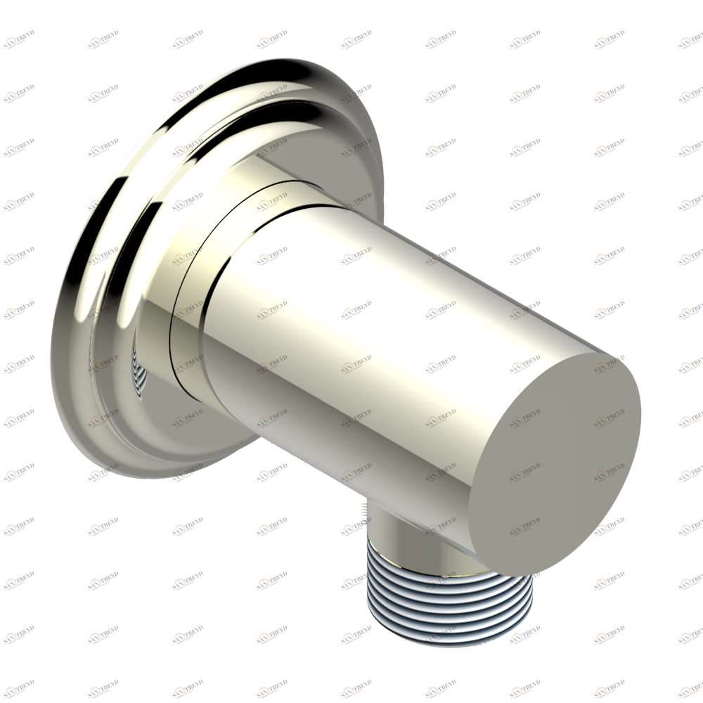 U7C-53E Вывод 1/2" встраиваемый в стену Thg-paris Trocadéro с красной яшмой Никель U7C-53E CAT.B