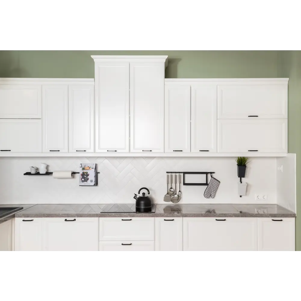 Фасад для кухонного шкафа Реш 44.7x214.1 см Delinia ID МДФ цвет белый STLM-2088093 - Вид №7