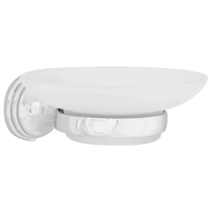 Мыльница Grampus "Laguna", стекло, цвет хром