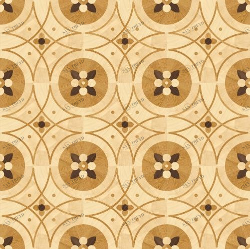 Художественный паркет Da Vinci Щитовой 26-229 Дуб (Гладкая) 500х500 мм 26010229