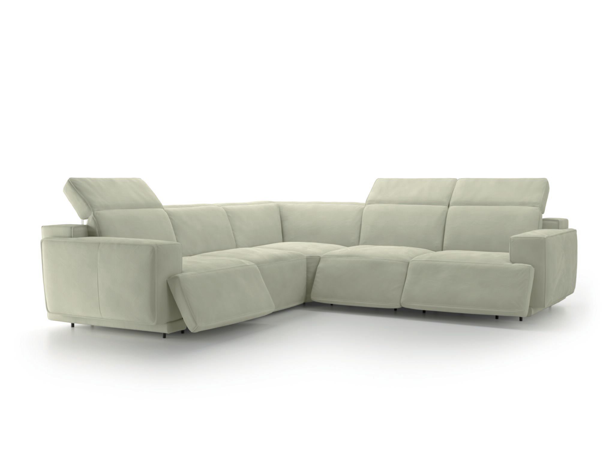 Кожаный угловой диван с откидной спинкой Natuzzi Italia IAGO ARCH-00153082 - Вид №10