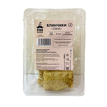 Блины с мясом свинина-говядина Пан Пельмень 500 г Santreyd 34688