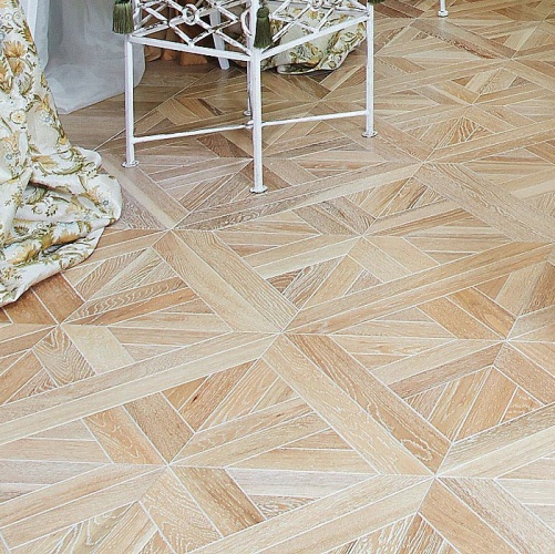 Модульный паркет Marco Ferutti Linea Linea Беленый Дуб с брашью (Текстурированная) 405х405 мм 2600600026 - Вид №3