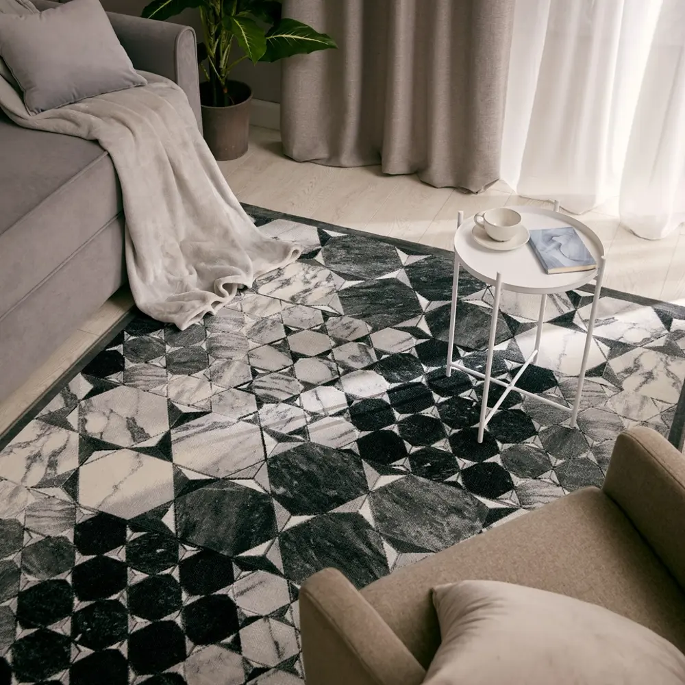 Ковер вискоза Рим 1025X 75x150 см цвет черный CTIM STLM-2154603 - Вид №5