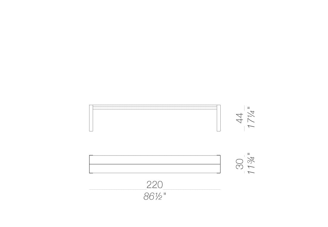 Садовая скамейка Lapalma PANCO OUTDOOR ARCH-00063519 - Вид №13