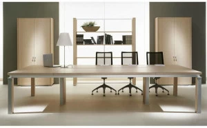 IFT Модульный прямоугольный стол для совещаний из фанерованной древесины Electa