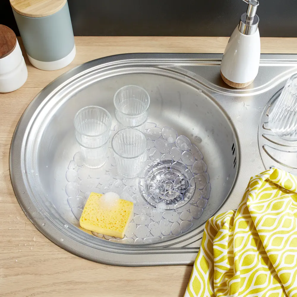 Коврик для мойки Delinia 29x29 см силикон цвет прозрачный STLM-2107783 - Вид №4