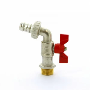 Кран шаровой Н-штуцер садовый GARDEN бабочка F.I.V. 3/8"