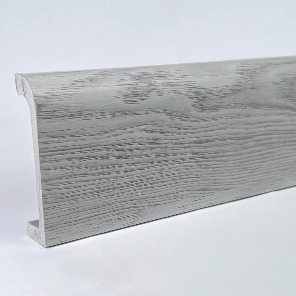 Плинтус Bello Deco 80x19x2000 мм ударопрочный влагостойкий дюрополимер выбеленный дуб STLM-2081376