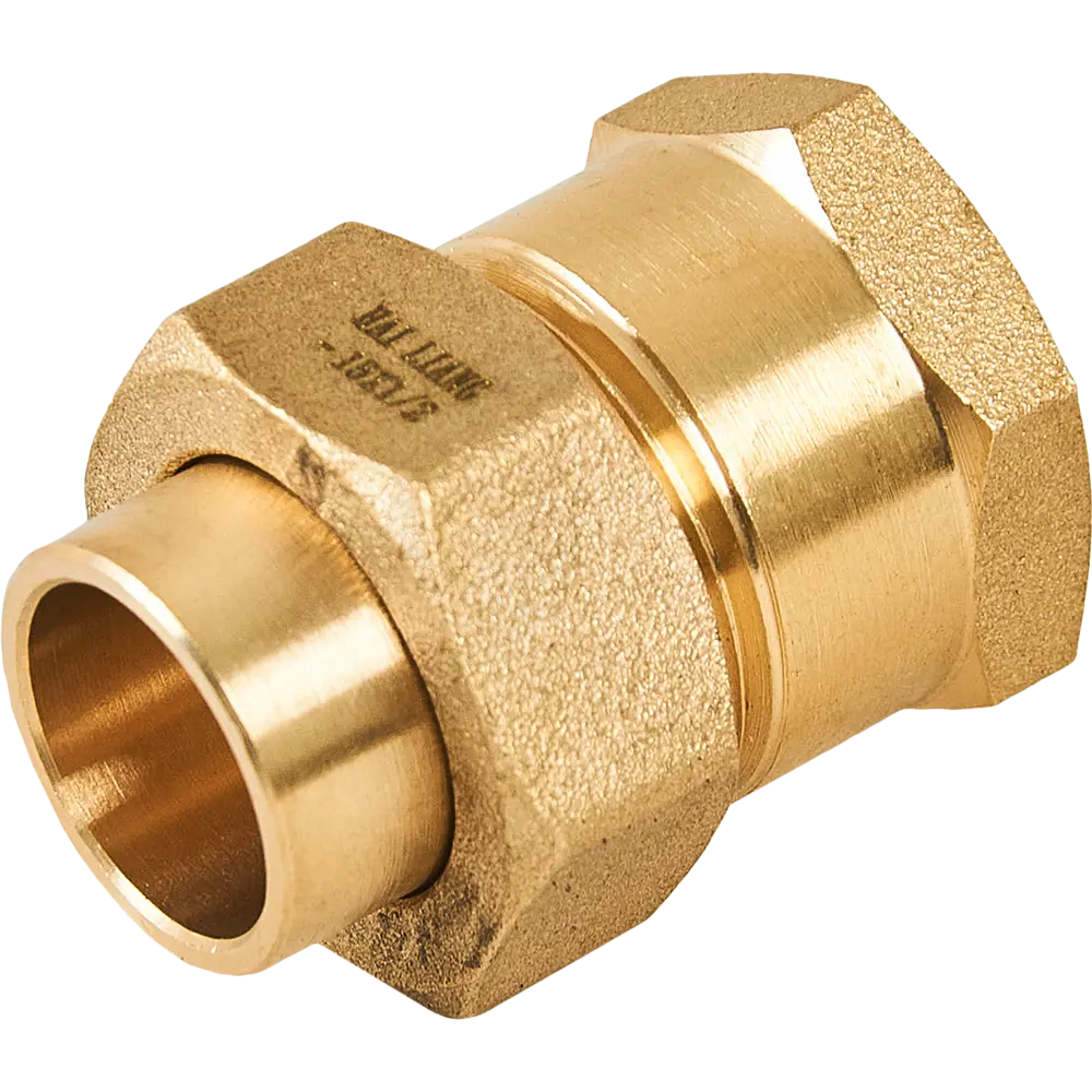 Муфта разъемная Hailiang ø1/2"x15 мм с коническим уплотнением внутренняя резьба медь STLM-2050004