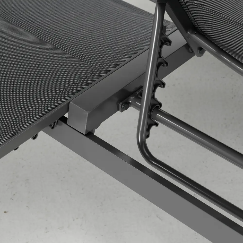 Шезлонг Naterial Isboa 128x43x203 см алюминий/полиэстер серый STLM-2043302 - Вид №5