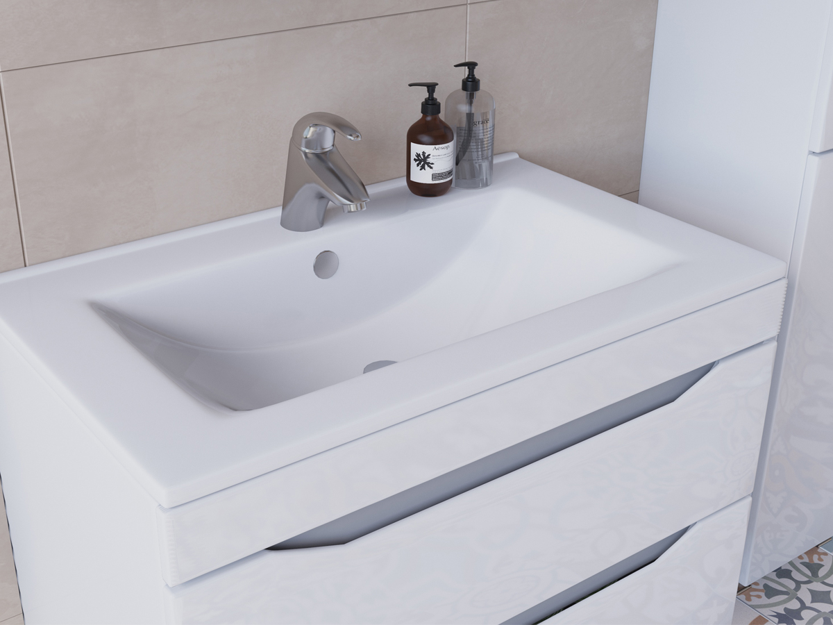 Тумба Minor 2-600 подвесная (под ум VGA)600⨉460⨉490 мм белый Santreyd sun-id-665388 - Вид №2