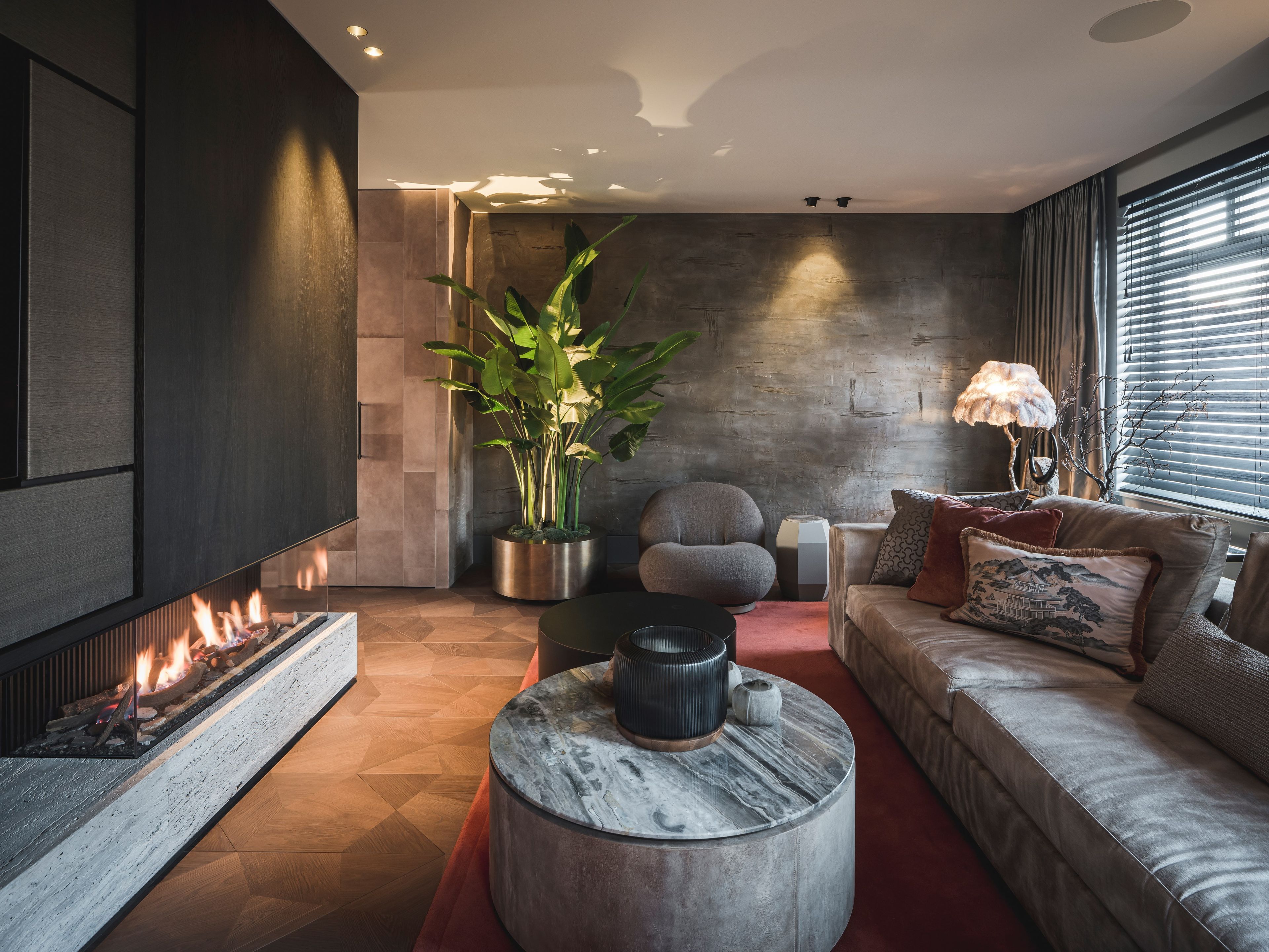 Газовый угловой камин Metalfire ARCH-00084062 - Вид №1