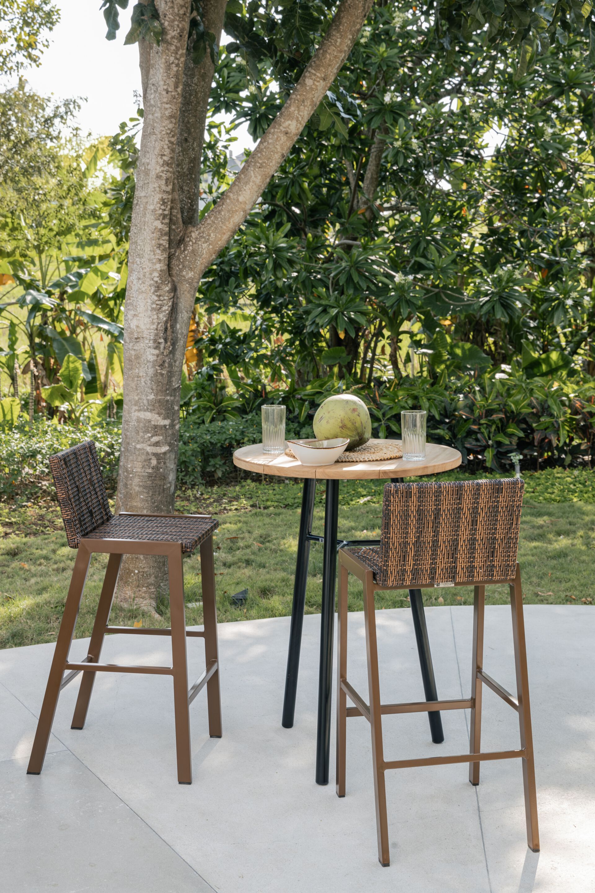 Высокий садовый стул из синтетического волокна со спинкой cbdesign Gatsby ARCH-00027960 - Вид №10