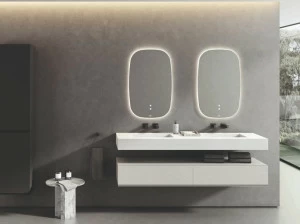 Подвесная раковина настенная овальная Fiora Shiro белая