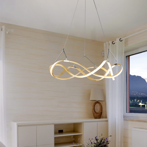 083697 Подвесной светильник 53Ø розовое золото/хром Schuller Molly - Вид №2