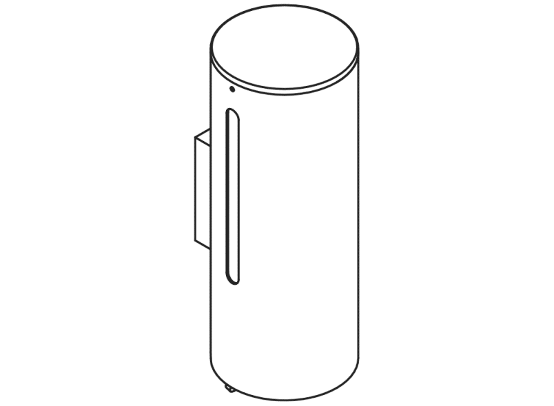 950.06.10140 Дозатор для мыла или дезинфицирующего средства с держателем HEWI Universalprodukte  - Вид №2