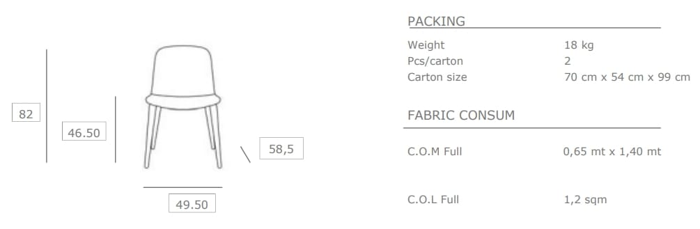 Тканевый стул JOB’S Вакх ARCH-00125605 - Вид №13