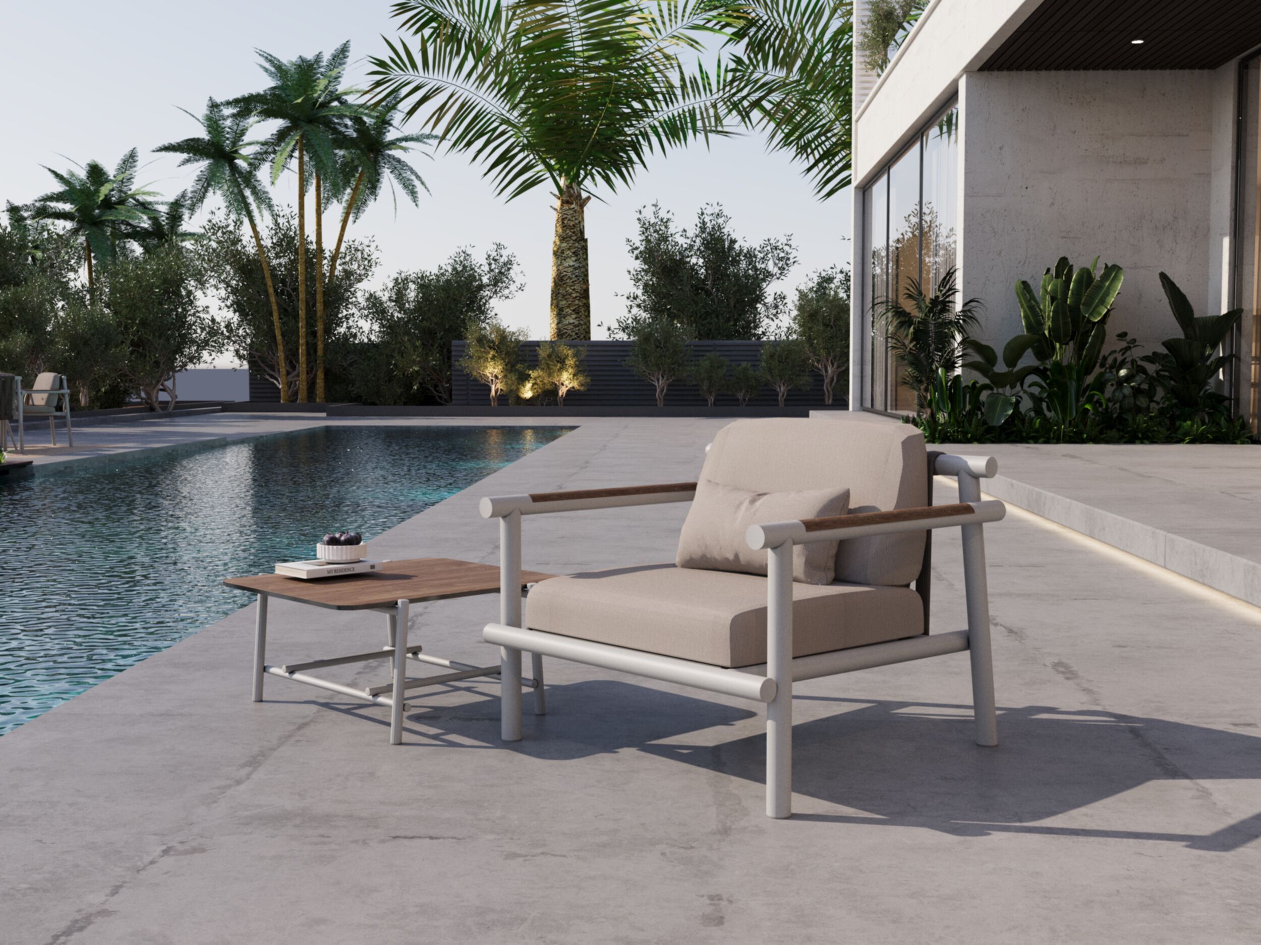 Алюминиевое садовое кресло с порошковым покрытием 10Deka Aurora ARCH-00091735 - Вид №2