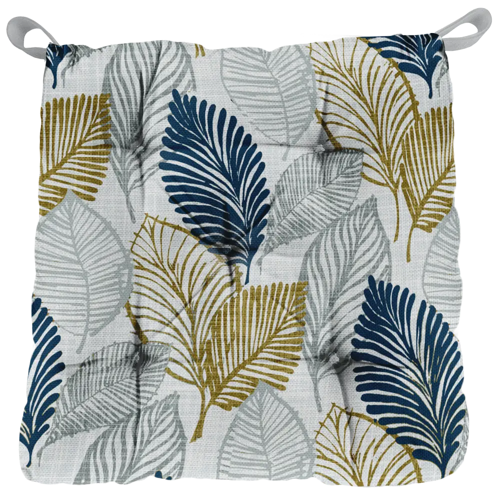 Сидушка с липучками Листья 40x35x6 см разноцветная LINEN WAY STLM-2201656
