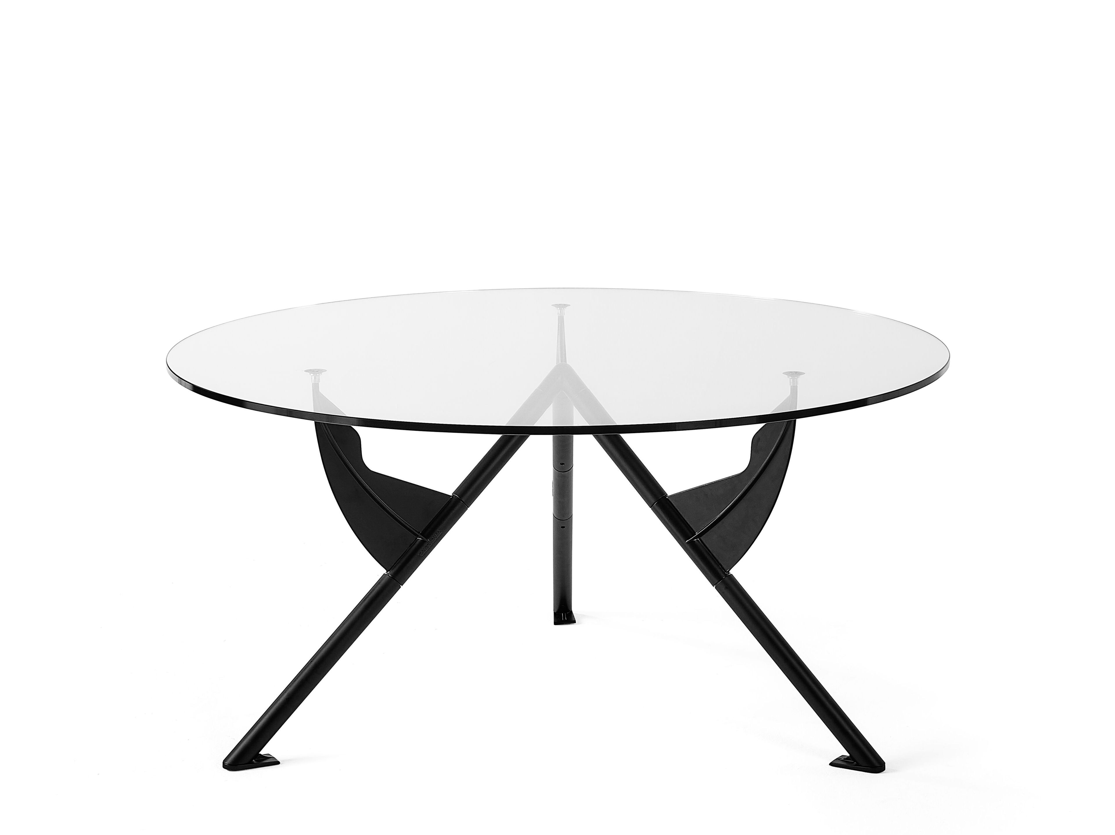 Круглый стол из стали и хрусталя BALERI ITALIA PRESIDENT M ARCH-00137565