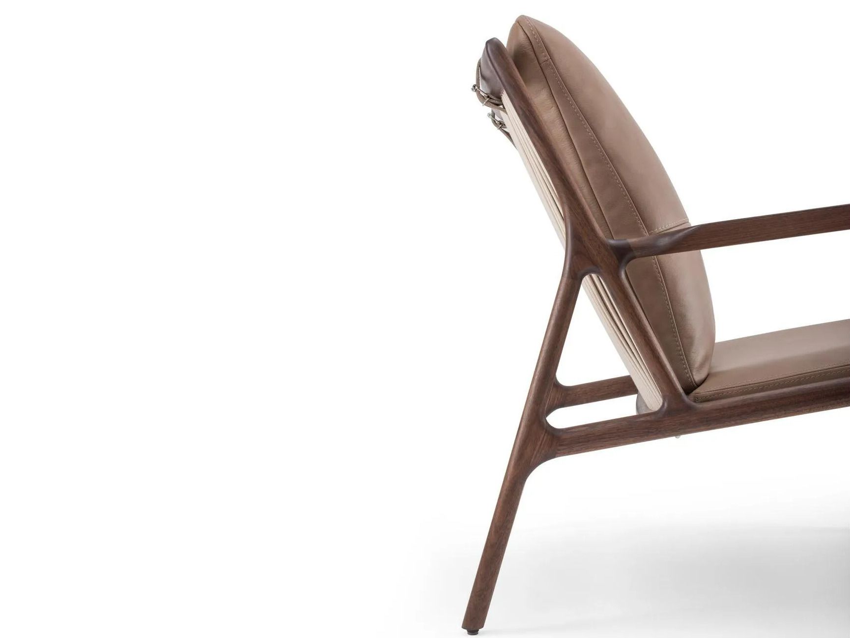 Кресло грецкого ореха с кожаной подушкой Gazzda Dedo ARCH-00023165 - Вид №4