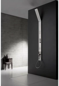 ZAZZERI Настенная термостатическая душевая стойка из нержавеющей стали Obliqua