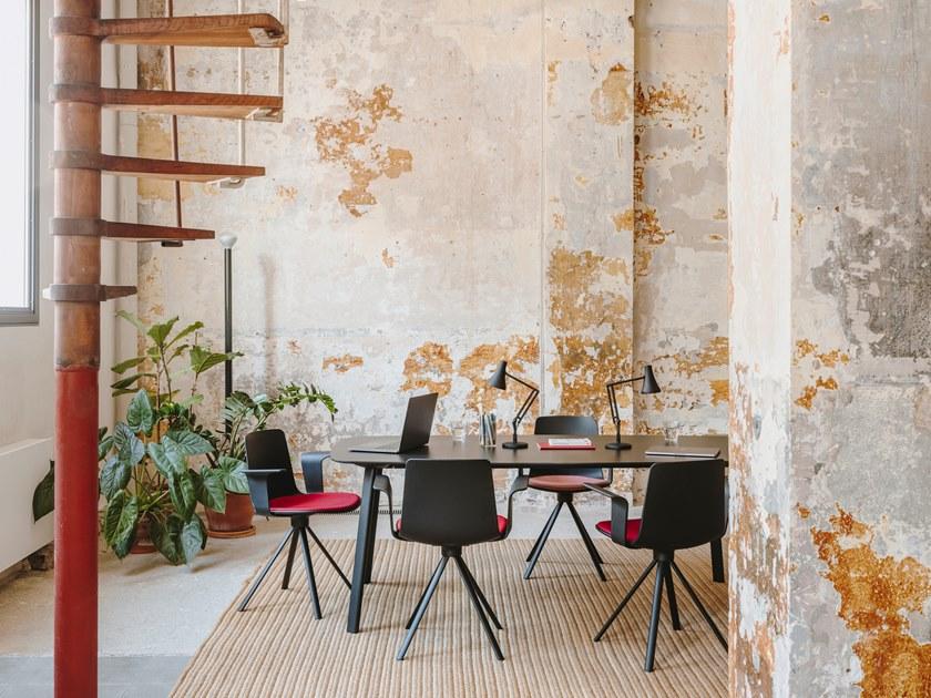 ENEA Вращающийся стул на козелке из ткани Lottus sun-id-1500535 - Вид №9