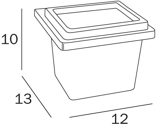 INDA® Подставка для зубных щеток в стекле New europe A49100 - Вид №1