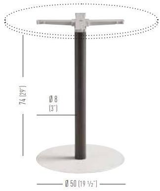 GABER Основание стола из стали и дерева sun-id-1387820 - Вид №2