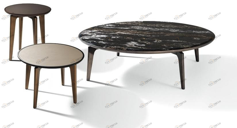 Giorgetti Круглый журнальный столик из мрамора sun-id-1373031