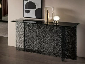 Tonelli Design Прямоугольная стеклянная консоль Sestante