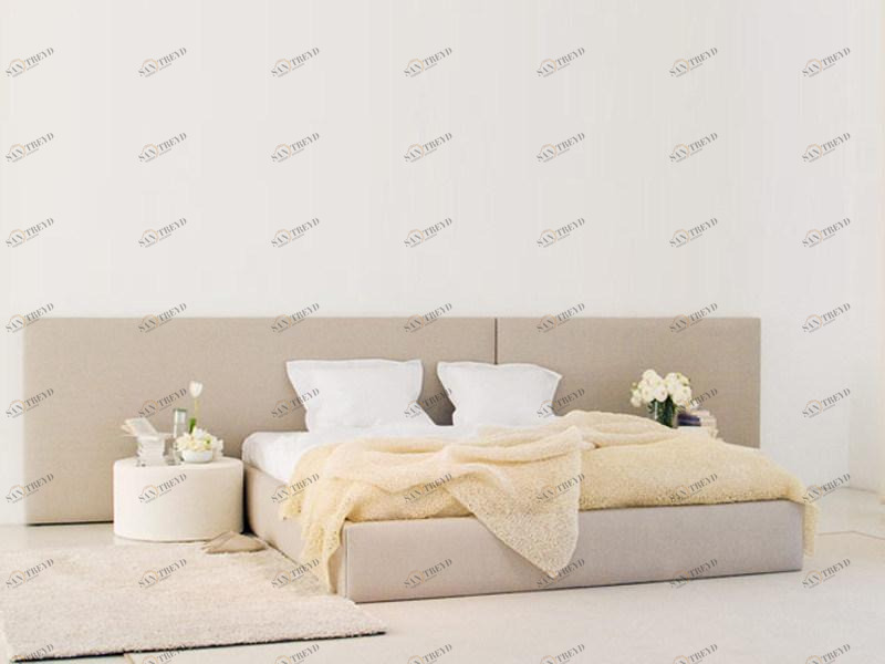 Woodnotes Двуспальная кровать из ткани sun-id-1391114