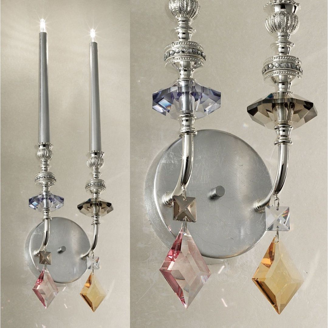 Masiero CHIC A2 N F02 Foglia Argento бра 115054 - Вид №1