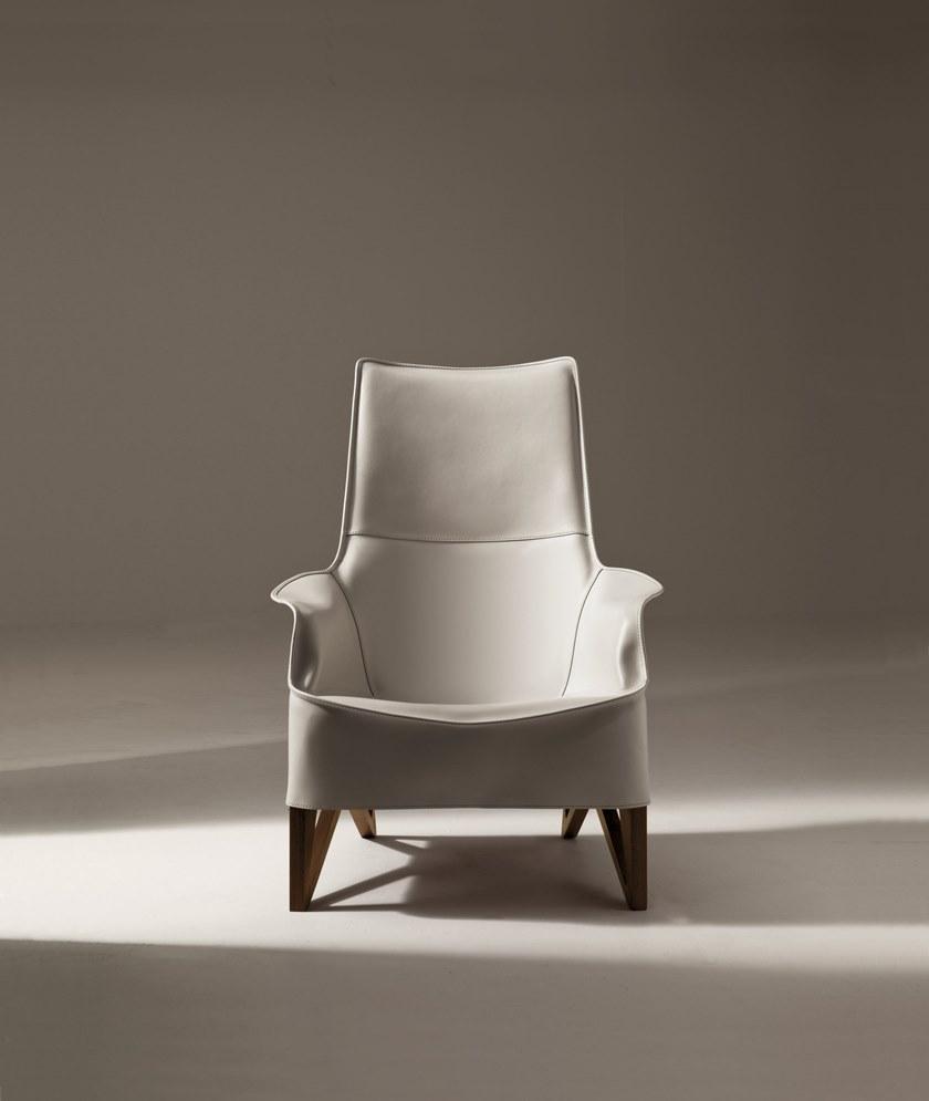 Giorgetti Кожаное кресло с подголовником Mobius sun-id-1455860 - Вид №4