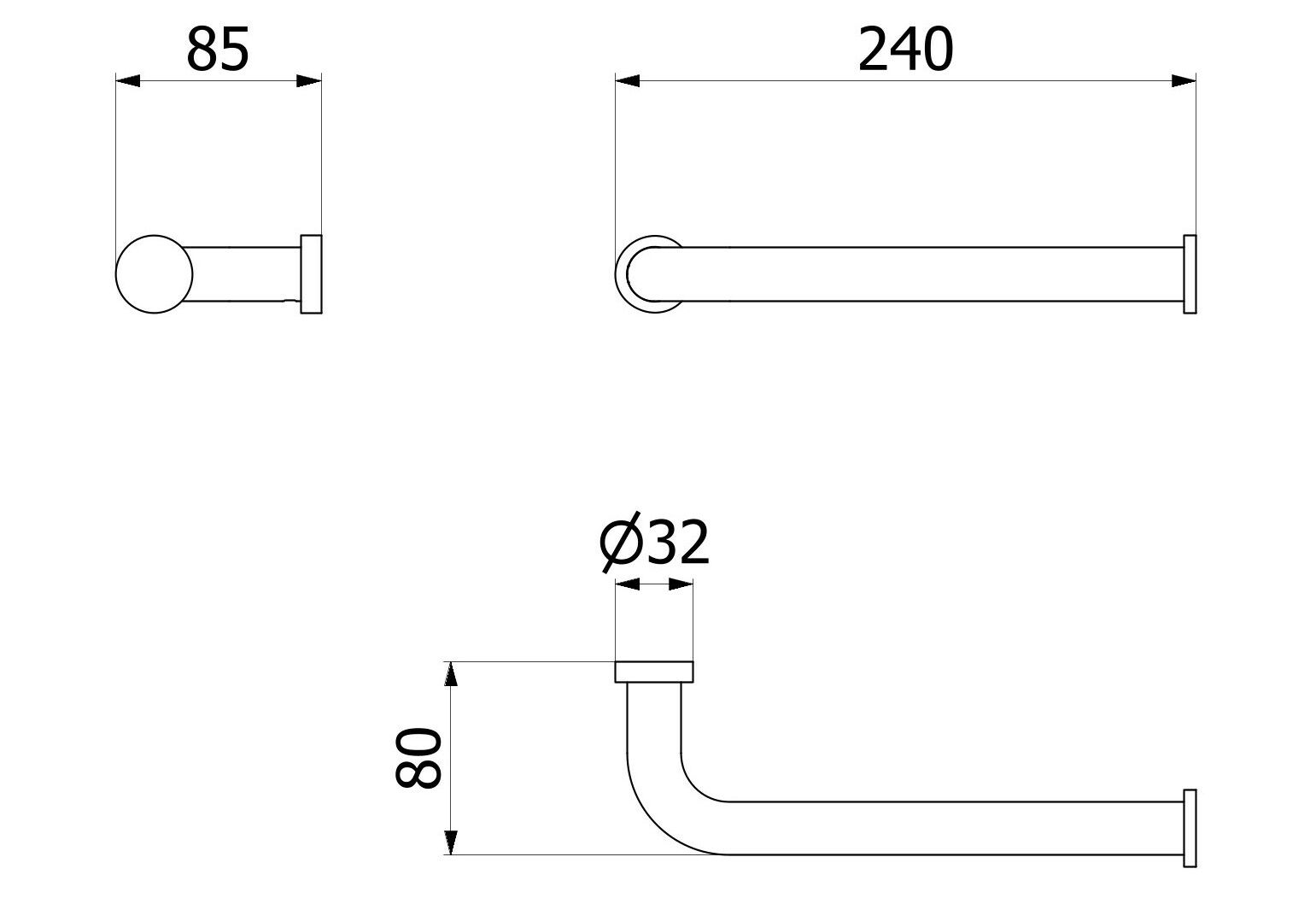 Держатель для полотенец IB цвет ARCH-00106772 - Вид №3