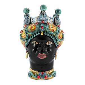 201070-90 ABHIKA ВАЗА MORO LADY BAROQUE TRAD. BLACK