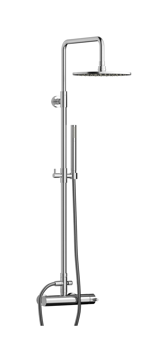 Душевая колонна Whynot со смесителем, круглым верхним душем и лейкой WE ARE IB mt127ss Brushed Nickel Indoor Shower