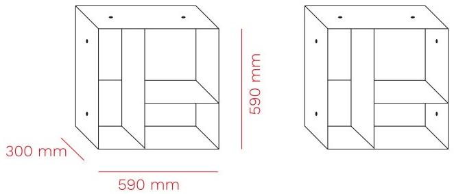 Mara Модульный стеллаж из металла  500  - Вид №8