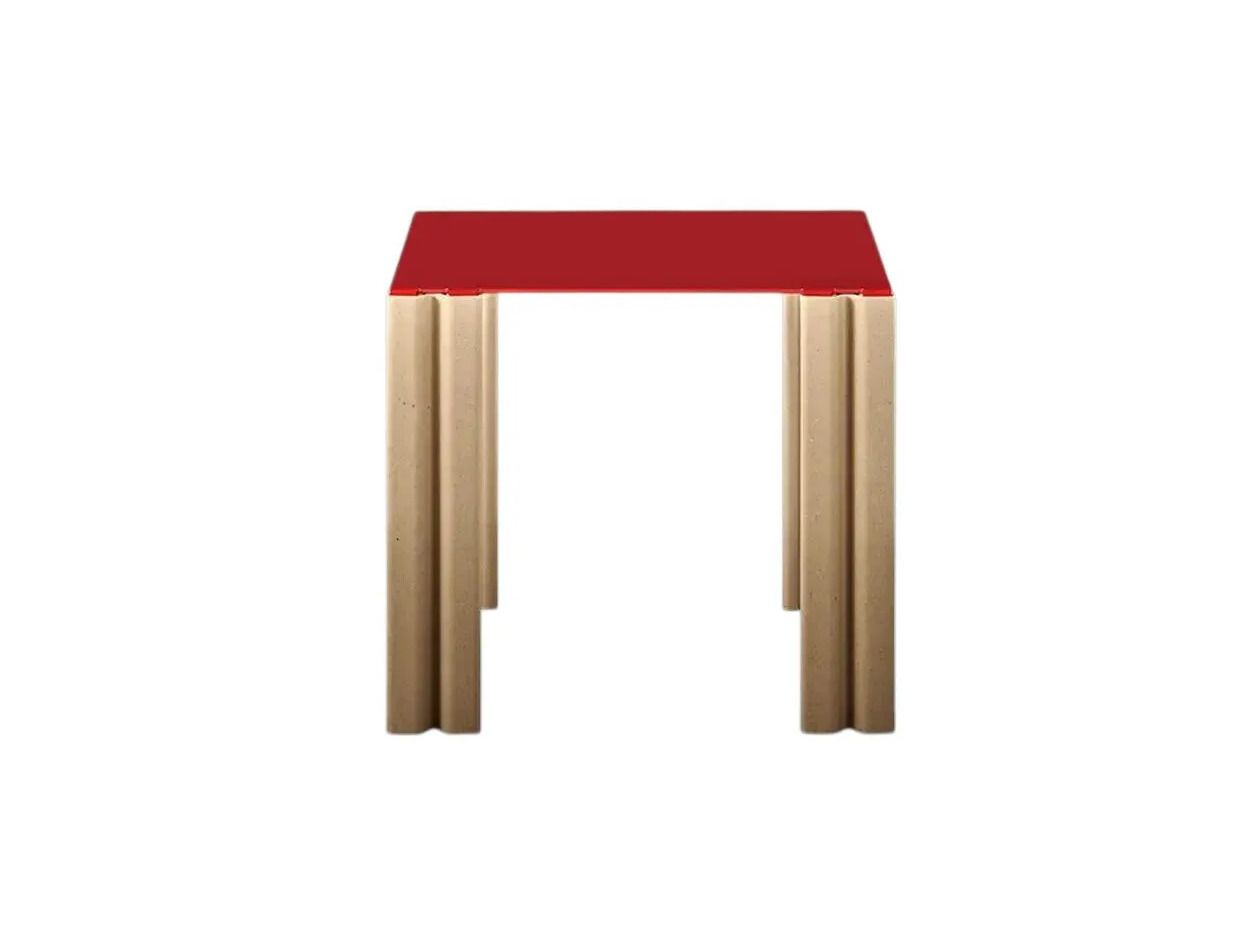 Низкий квадратный стол из целлюлозы и листового металла BALERI ITALIA INBALLO ARCH-00049188